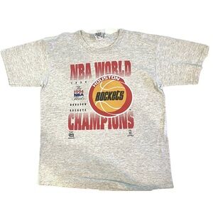 VTG Nutmeg Mills Houston Rockets 1994 NBA World Champions Basketball T-Shirt XL